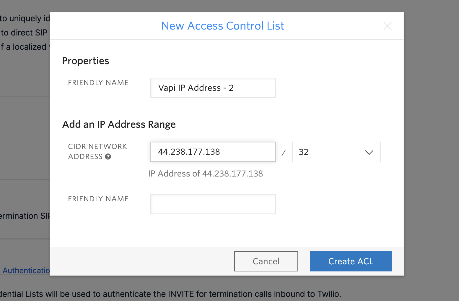 IP Whitelisting Config